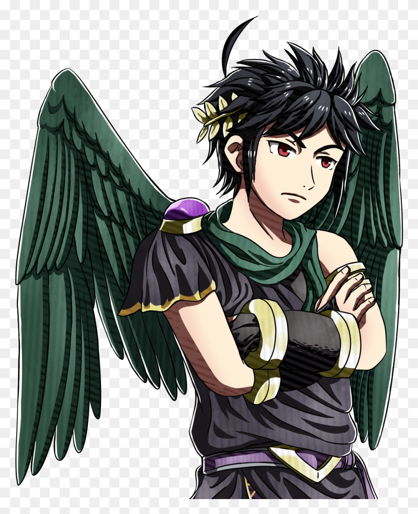 1014x1265 Dark Pit Was A Popular Request So Here He Is As A Dark Pit Kid Icarus Uprising, Manga, Comics, Book HD PNG Download