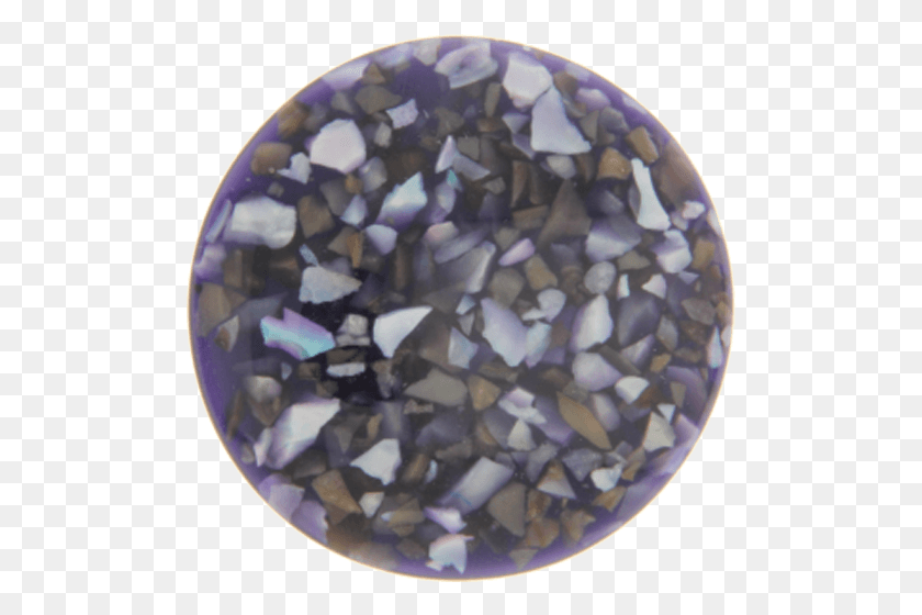 502x500 Dark Purple In Resin Crushed Shell Insignia 33mm Amethyst, Diamond, Gemstone, Jewelry HD PNG Download