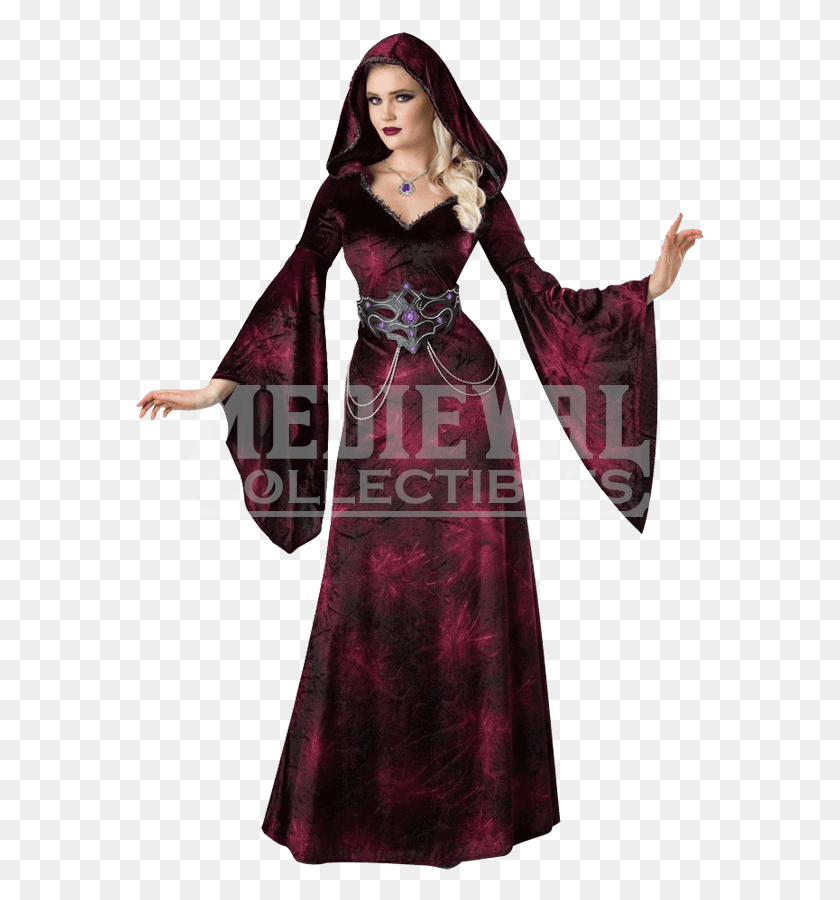 571x840 Dark Realm Sorceress Costume Dress Vampire Witch Halloween Costumes, Clothing, Apparel, Person HD PNG Download
