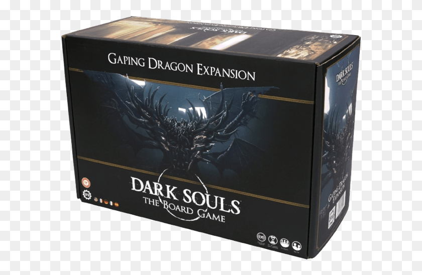 599x488 Dark Souls Настольная Игра Расширение Gaping Dragon Boss Dark Souls, Коробка, Текст, Логотип Hd Png Скачать