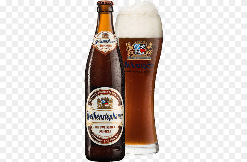 268x551 Dark Wheat Beer Weihenstephan Kristall Weisse, Alcohol, Beverage, Lager, Bottle Clipart PNG