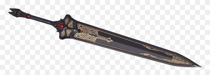823x255 Dark Xuanyuan Sword Dagger, Blade, Weapon, Weaponry Descargar Hd Png