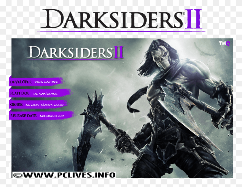 800x605 Darksiders 2 Pc Game Full Version Free Dungeons And Dragons Death Giant, Poster, Advertisement, Person HD PNG Download