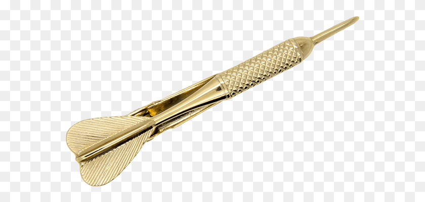 583x340 Dart Arrow Tie Clip Gold Cold Weapon, Weaponry, Blade, Pen HD PNG Download