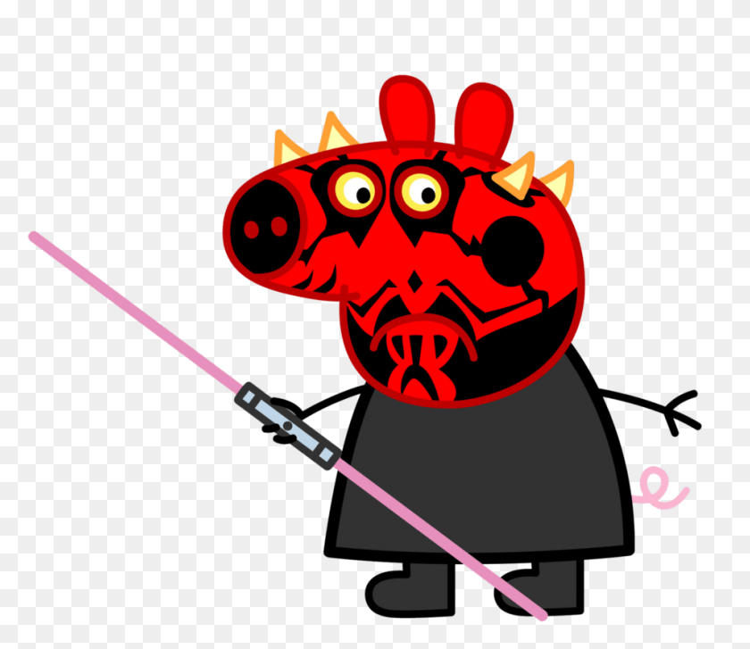 948x811 Darth Monster By Peppa Pig Mlg, Bow, Dynamite, Bomb HD PNG Download