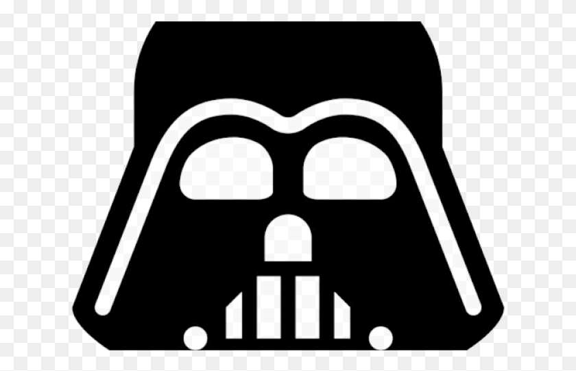 633x481 Darth Vader Clipart Vector Star Wars Icon Transparent Darth Vader Head Silhouette, Stencil, Scale HD PNG Download