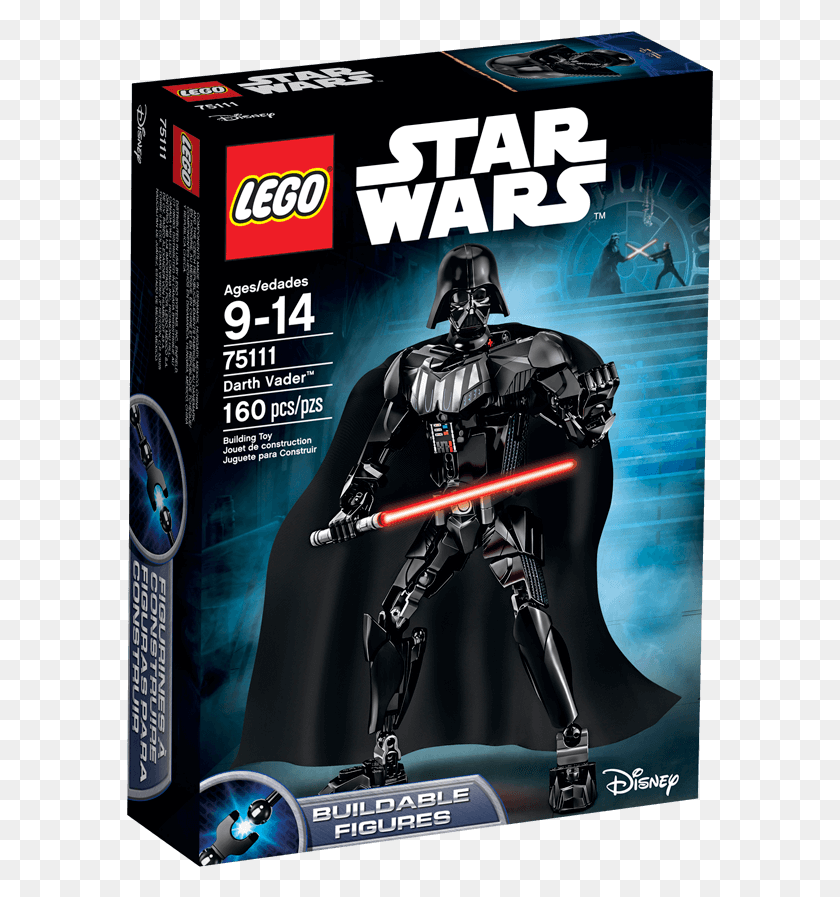587x837 Descargar Png Darth Vader Darth Vader Lego Star Wars Figura, Batman, Casco, Ropa Hd Png