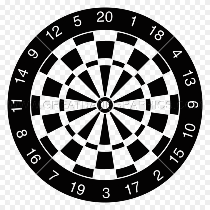 825x825 Darts Dart Board Black And White Vector, Game, Clock Tower, Tower HD PNG Download