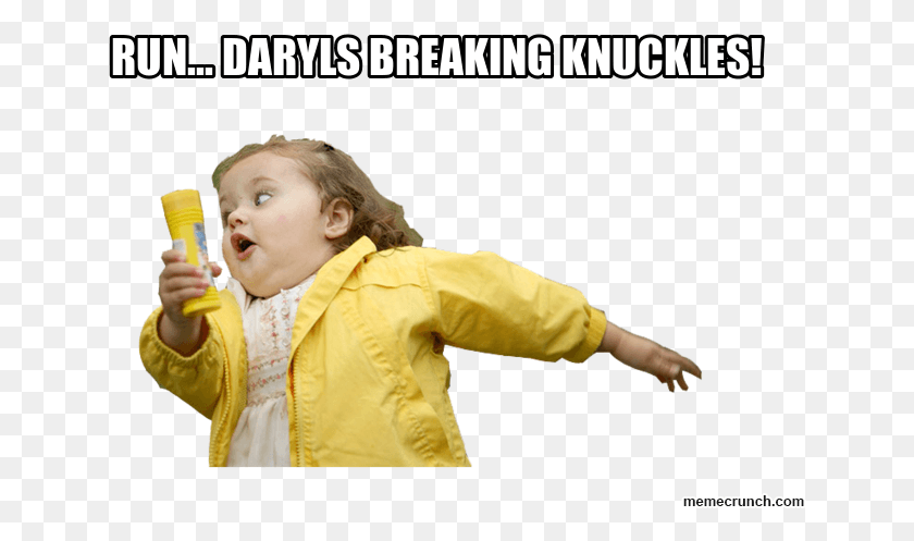 642x437 Daryls Breaking Knuckles Don T Miss The Bus Meme, Clothing, Apparel, Coat HD PNG Download