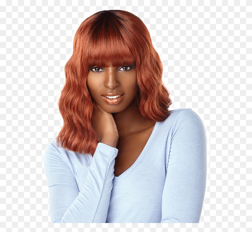 556x714 Dashly Wig Unit Sensationnel Synthetic Dashly Wig Unit, Face, Person, Human HD PNG Download