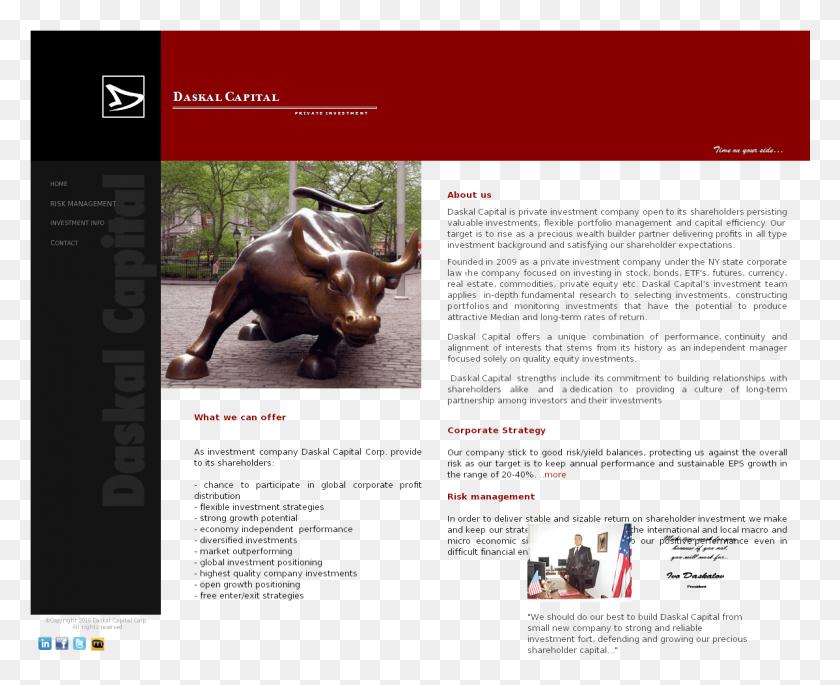 1198x961 Daskal Capital Competitors Revenue And Employees Charging Bull, Mammal, Animal, Flyer HD PNG Download