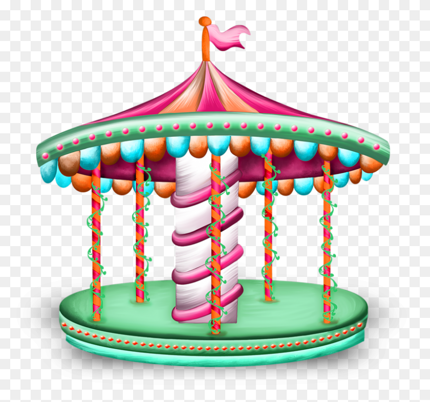 800x743 Data Carousel, Amusement Park, Birthday Cake, Cake HD PNG Download
