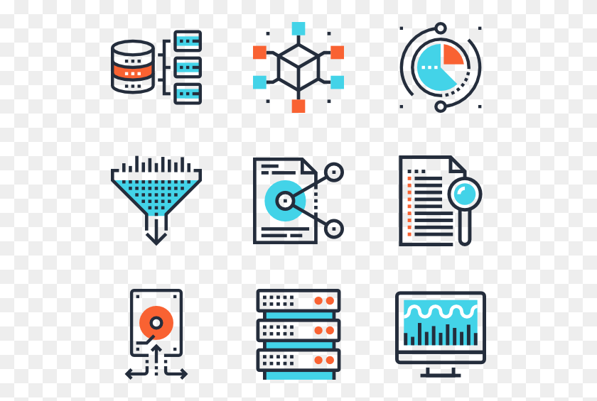 529x505 Data Image Data Management Icon Vector, Mobile Phone, Phone, Electronics HD PNG Download