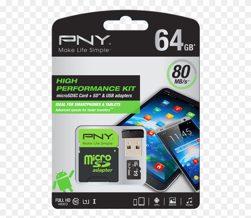 498x668 Dataproductsarticle Large664 20160212155431 Pny Microsdhc High Performance, Mobile Phone, Phone, Electronics HD PNG Download