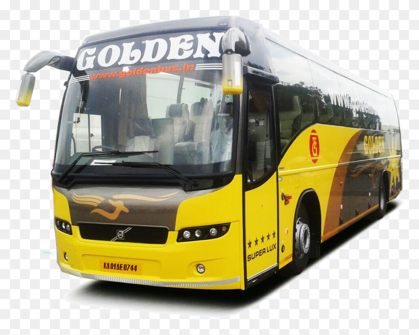 968x760 Date Of Return Golden Travels Kannur Bus, Vehicle, Transportation, Tour Bus HD PNG Download
