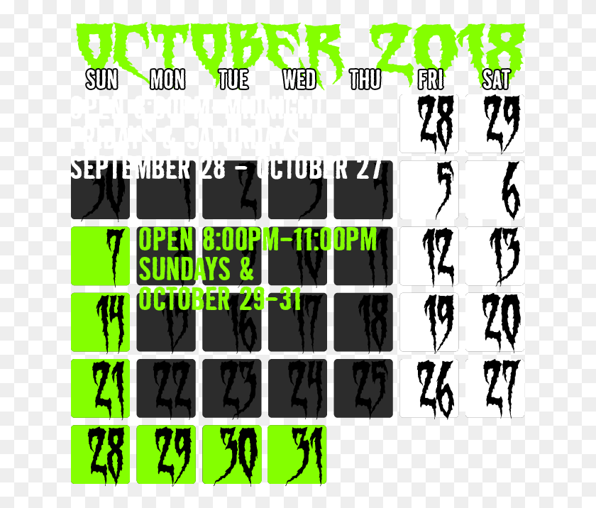 644x656 Dates Amp Hours Of Operation Graphic Design, Word, Text, Alphabet HD PNG Download
