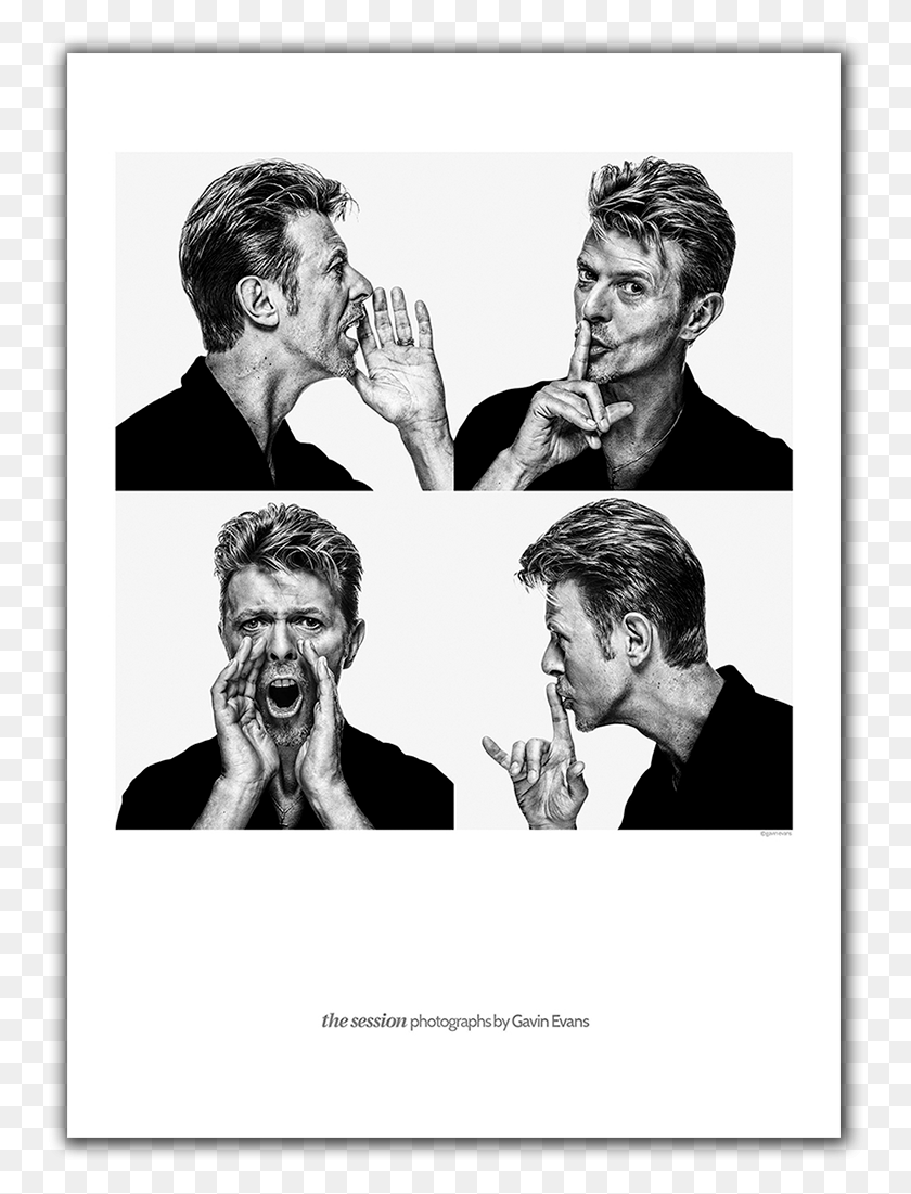 754x1041 David Bowie Exhibition Poster Evans Fine Art Prints, Person, Human, Collage HD PNG Download