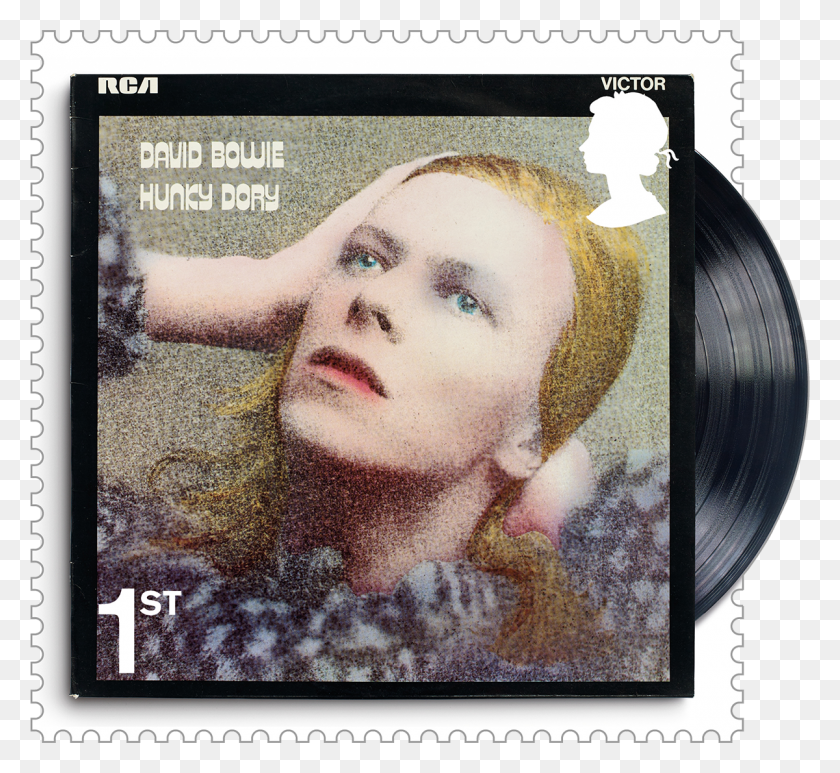1200x1098 Descargar Png David Bowie Hunky Dory Itunes, Sello Postal, Persona, Humano Hd Png
