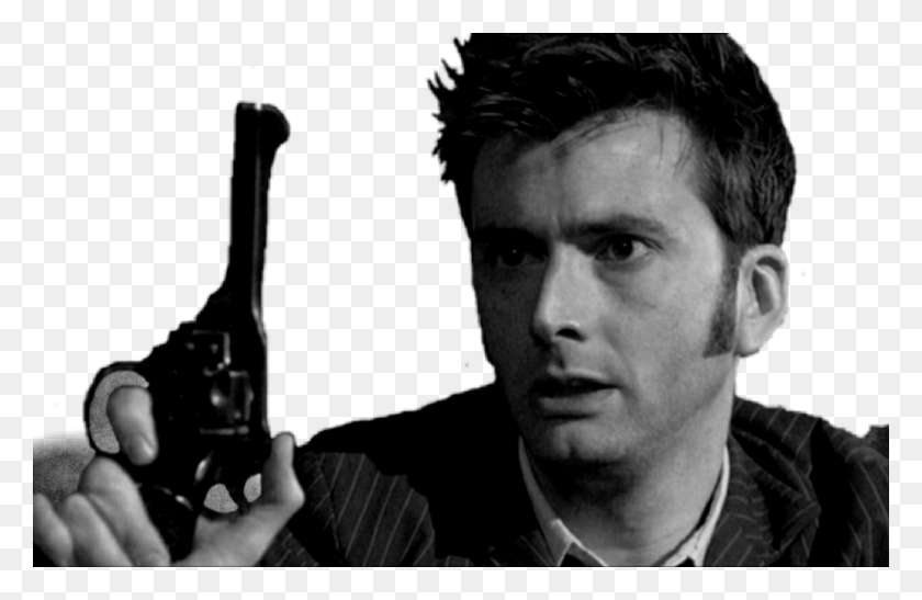 1024x640 Davidtennant Sticker David Tennant Black And White, Person, Human, Face HD PNG Download
