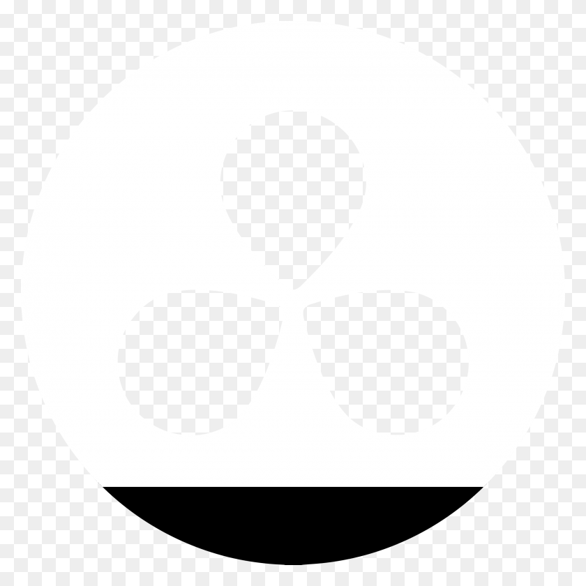 2400x2401 Логотип Davinci Resolve 12, Черно-Белый Полумесяц, Символ, Трафарет, Футбольный Мяч Png Скачать