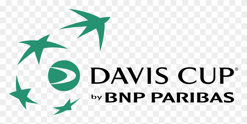 2191x1027 Davis Cup By Bnp Paribas Logo Transparent Davis Cup, Symbol, Star Symbol, Text HD PNG Download