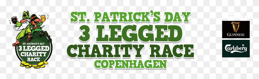 1245x317 Day 3 Legged Charity Race Copenhagen San Patricio, Text, Word, Label Descargar Hd Png