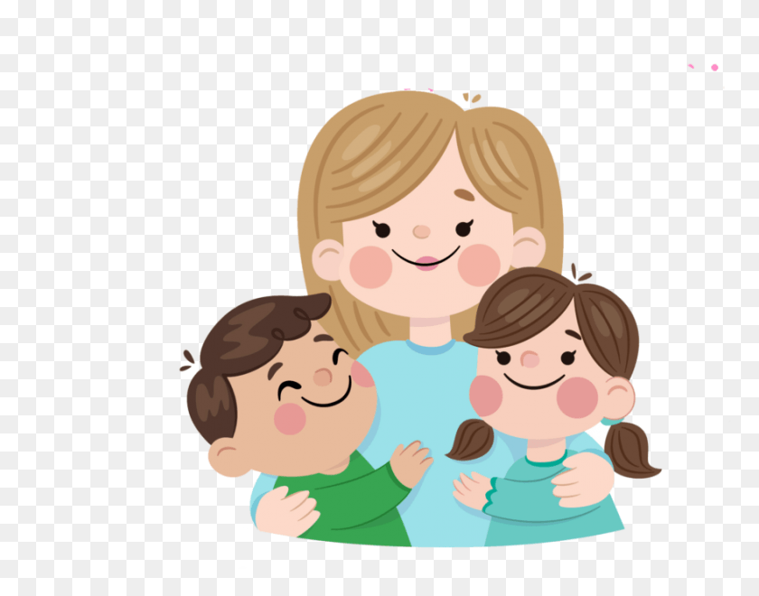 880x678 Day And Mothers Cartoon, Female, Teen, Girl HD PNG Download