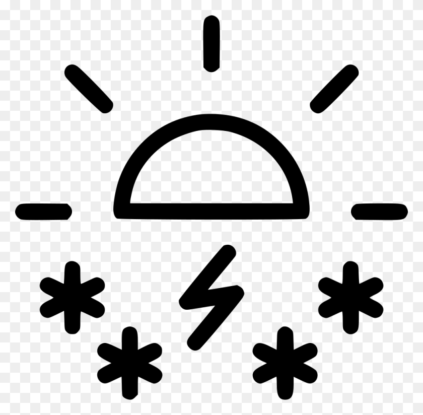 980x960 Day Daytime Snow Storm Sun Weather Comments Cloud Snow, Stencil, Symbol, Logo Descargar Hd Png