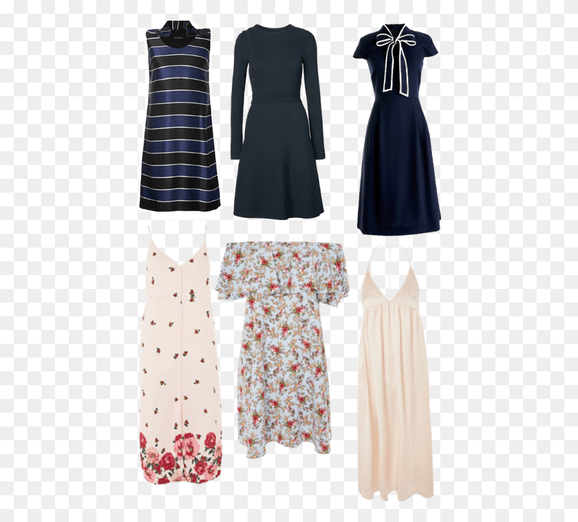 443x699 Vestido De Día, Ropa, Vestimenta, Moda Hd Png