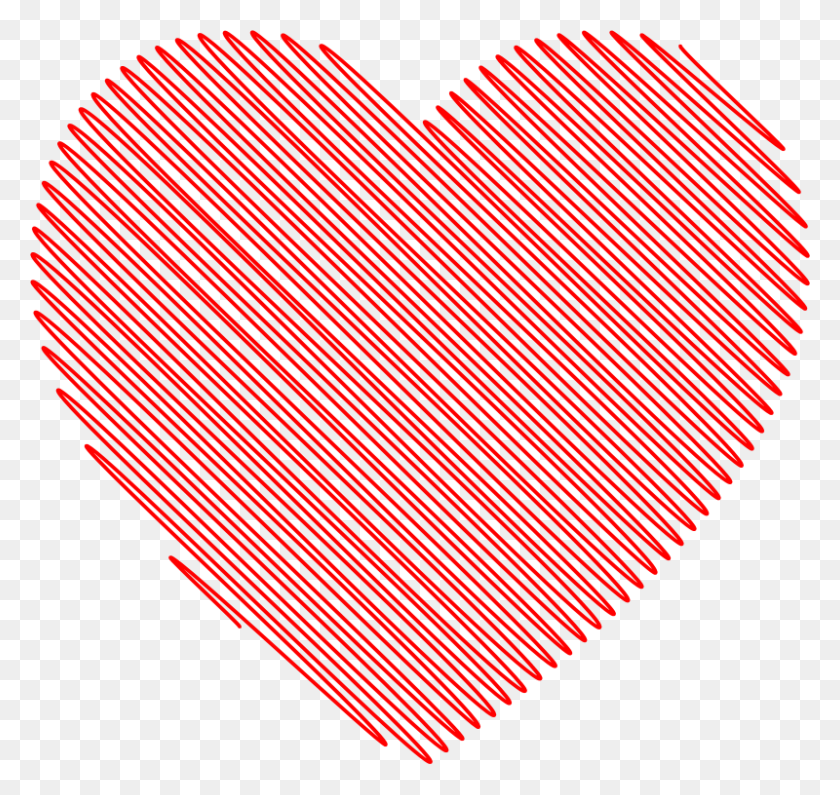 800x754 Day Heart Scribble Transparent, Rug, Graphics HD PNG Download