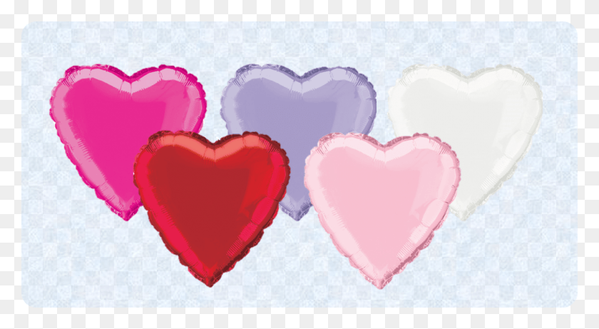 1117x575 Day Heart Shape Helium Balloons Pink Heart Balloon, Heart, Dynamite, Bomb HD PNG Download