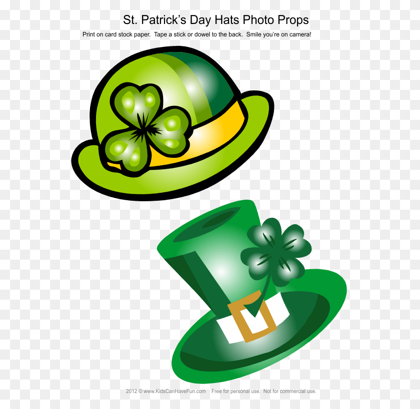 555x759 Day Leprechaun Hats Photo Booth Props Leprechaun Hat, Green, Plant, Recycling Symbol HD PNG Download