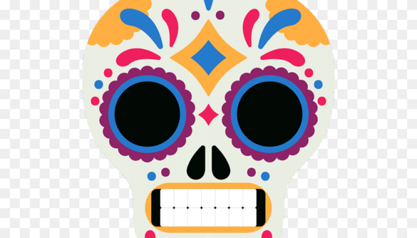 640x480 Day Of The Dead Clipart Mask, Face, Head, Person Sticker PNG