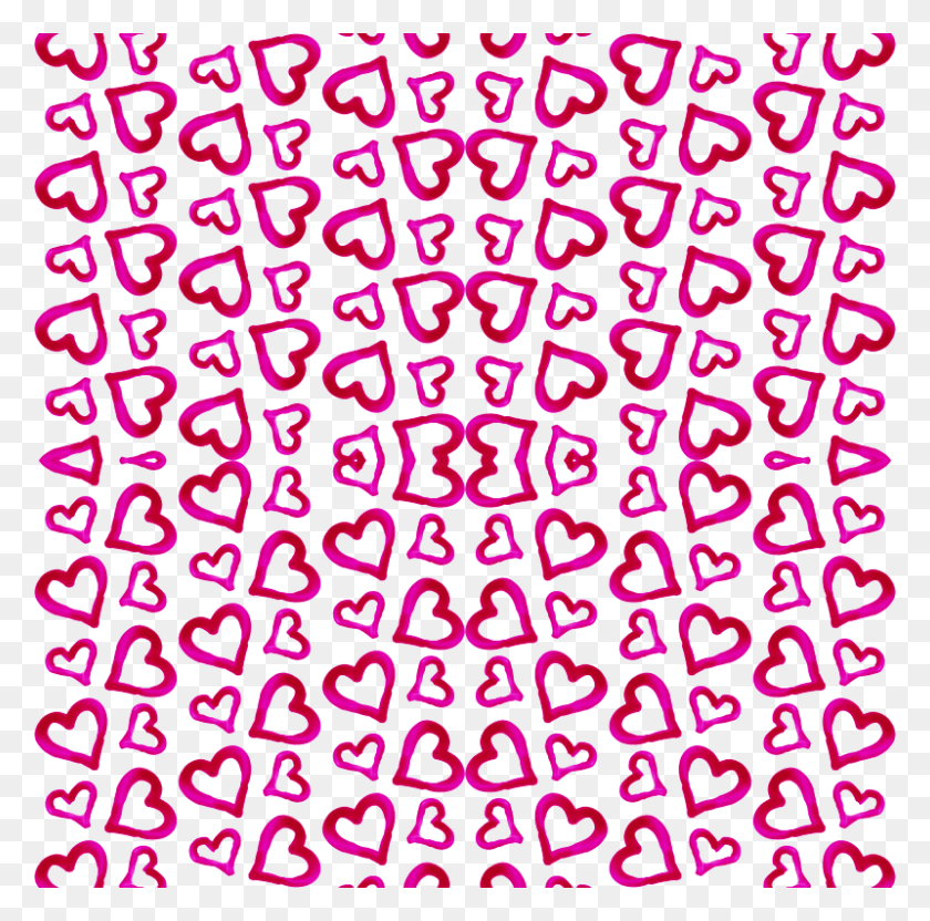 800x792 Day Pink Watercolor Hearts Cute Valentines Circle, Number, Symbol, Text HD PNG Download