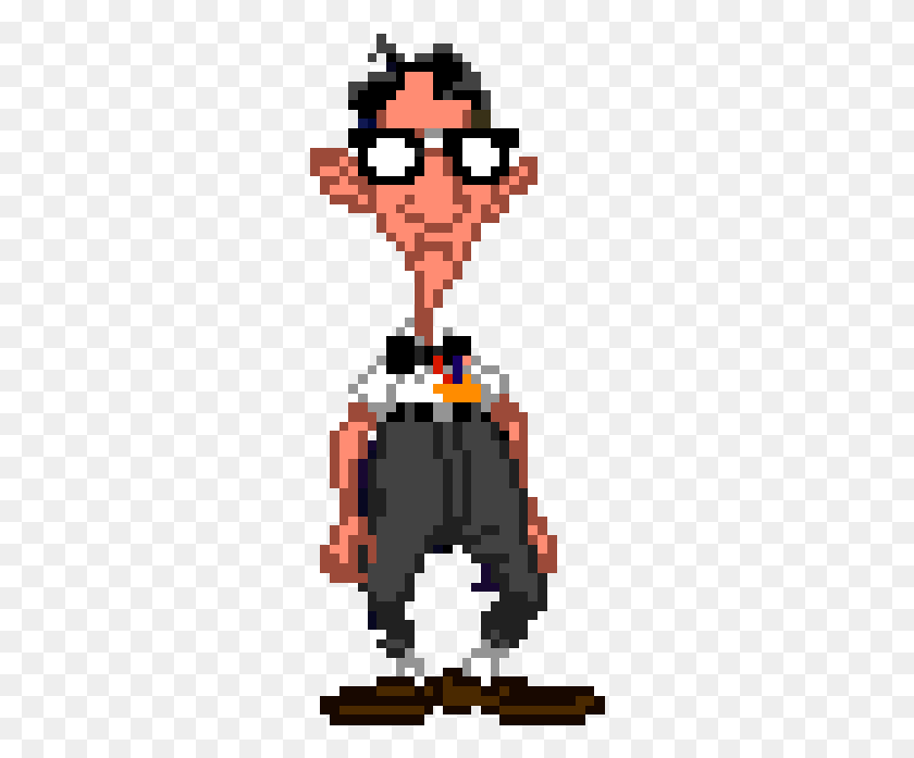 272x637 Day Tentacle Sus 15 Mejores Momentos Day Of The Tentacle Bernard, Rug, Label, Text HD PNG Download