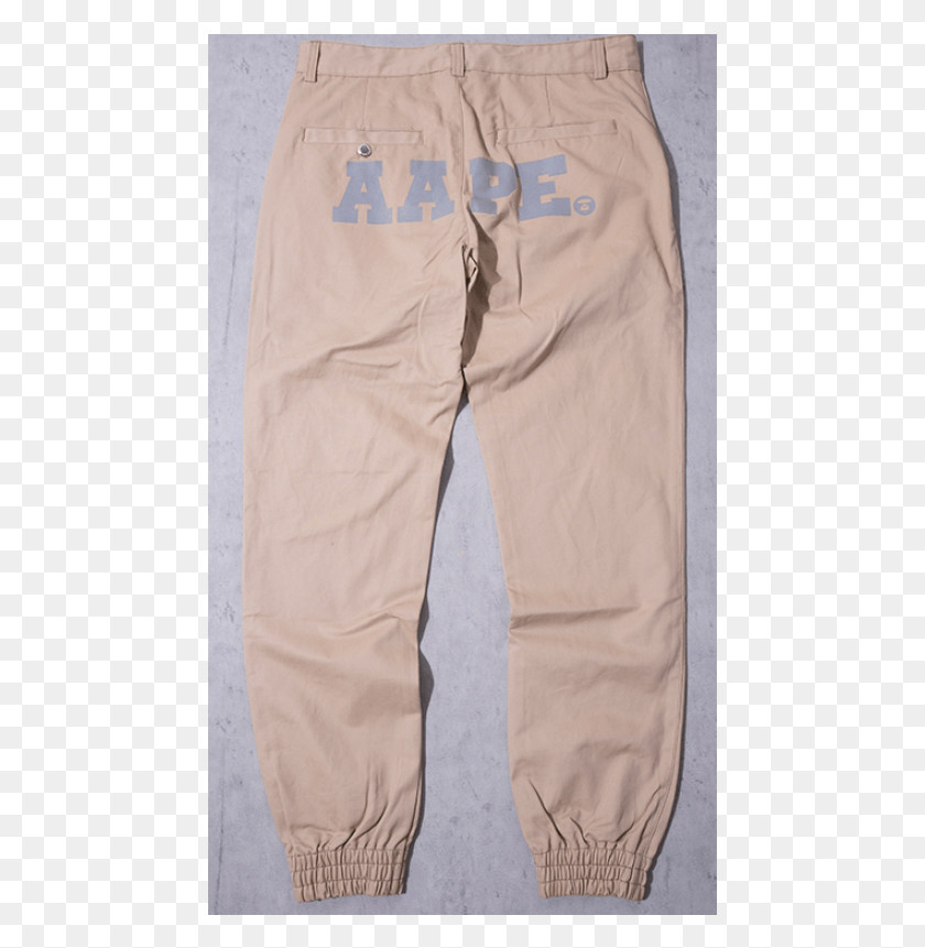 463x801 Days Aape 3m Reflective Back Logo Pants Pocket, Clothing, Apparel, Khaki HD PNG Download