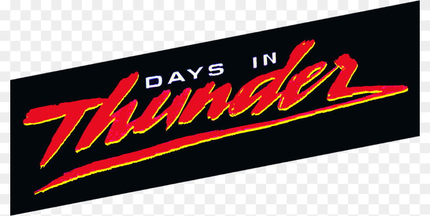Days In Thunder Logo Thunder Group Inc, Light, Neon, Text Sticker PNG