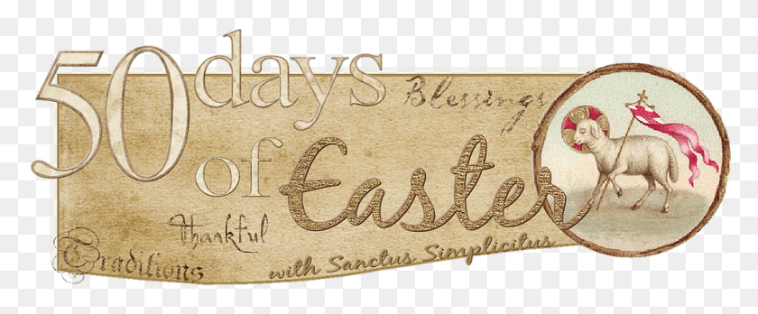 958x354 Days Of Easter Easter Season Catholic, Text, Label, Rug HD PNG Download