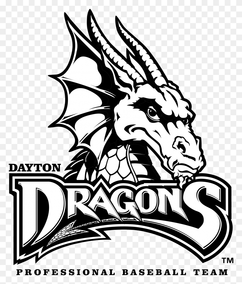 1845x2191 Dayton Dragons Logo Transparent Dayton Dragons Logo, Dragon, Poster, Advertisement HD PNG Download