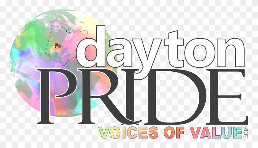 4125x2227 Dayton Pride 2018 Graphic Design, Text, Alphabet, Number HD PNG Download