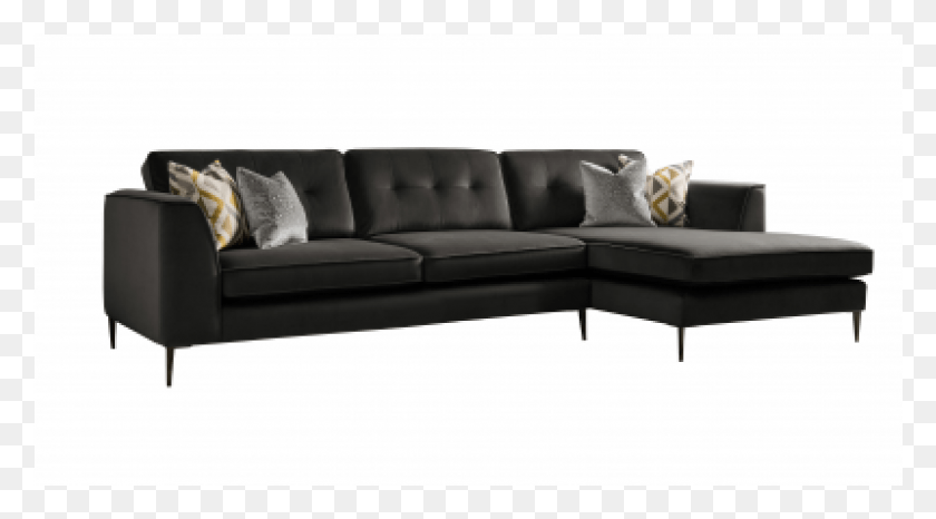 801x417 Daytona Large Chaise Sofa Studio Couch, Furniture, Cushion, Rug HD PNG Download