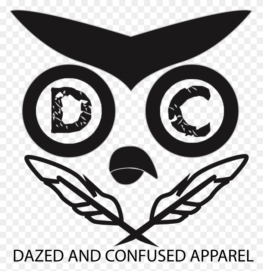 3387x3499 Dazed And Confused Apparel Owl Logo Emblem, Stencil, Binoculars, Mask HD PNG Download