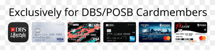 1229x218 Dbs Discount Dbs Bank, Text, Credit Card HD PNG Download