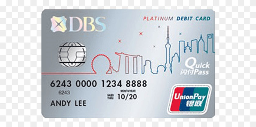 570x358 Dbs Unionpay Platinum Debit Card China Union Pay, Text, Credit Card HD PNG Download