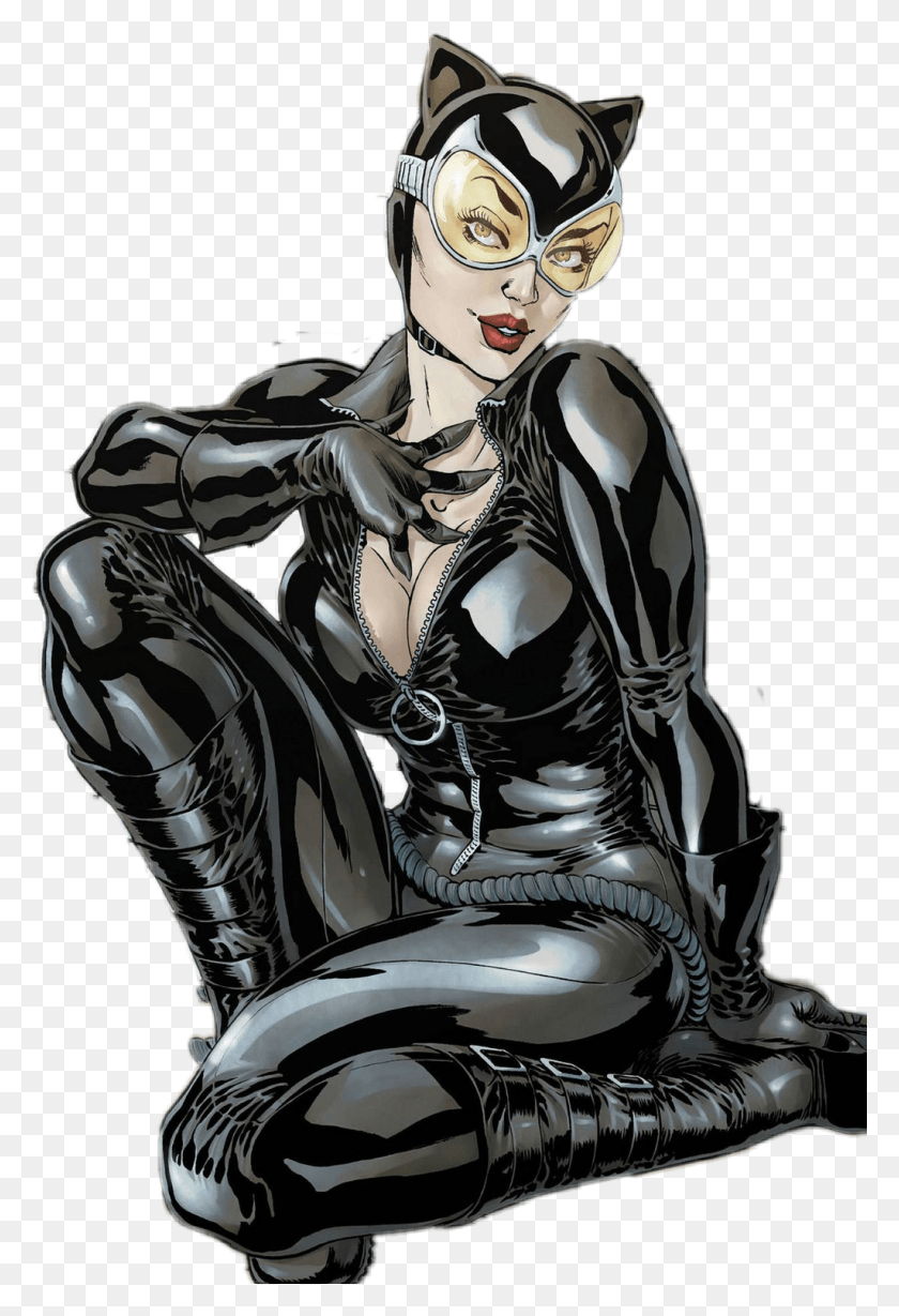 1024x1535 Dc Catwoman Dccomics Comic Сапоги Женщины-Кошки Новый, Длинный Рукав, Рукав, Одежда Png Скачать