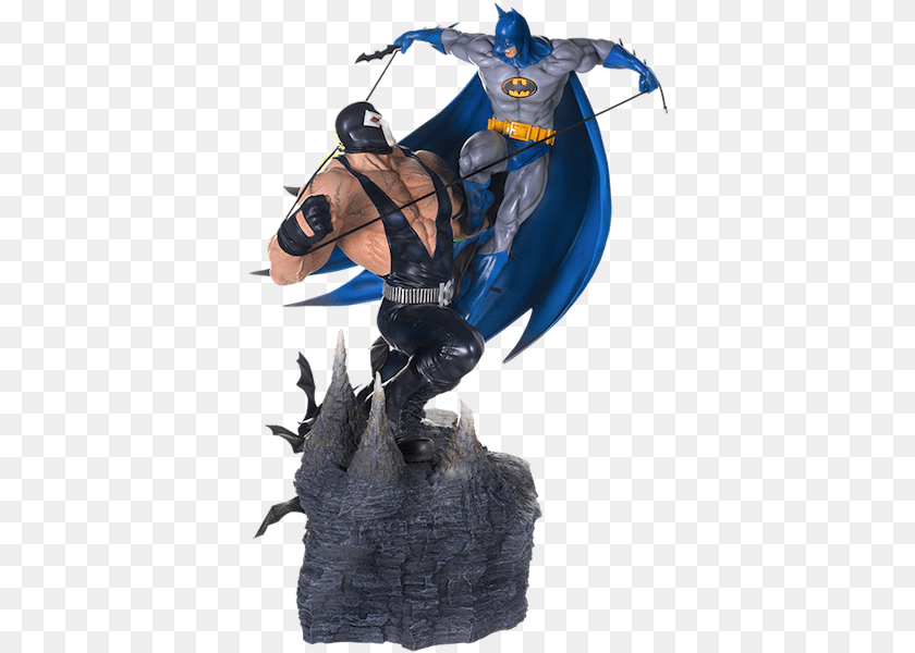 393x600 Dc Comics Batman Vs Bane Scale Diorama Statue, Adult, Male, Man, Person PNG