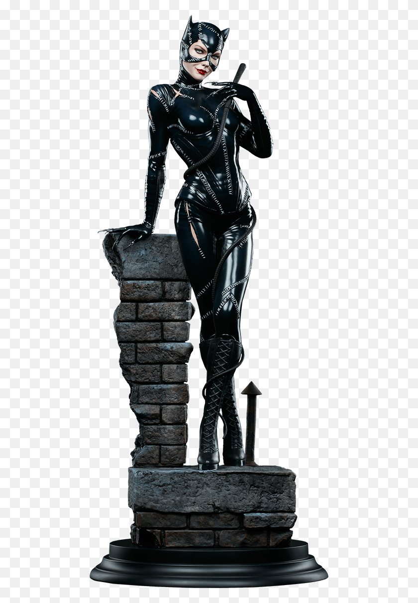 480x1151 Dc Comics Catwoman Premium Format Silo Batman Return Catwoman Figurine, Latex Clothing, Person, Human HD PNG Download