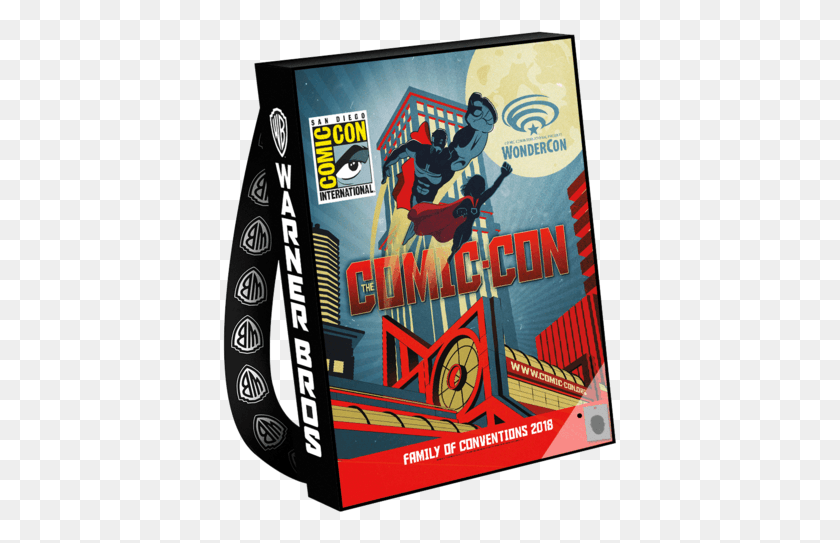 395x483 Dc Comics Comic Con Comic Con Bags 2018, Poster, Advertisement, Person HD PNG Download