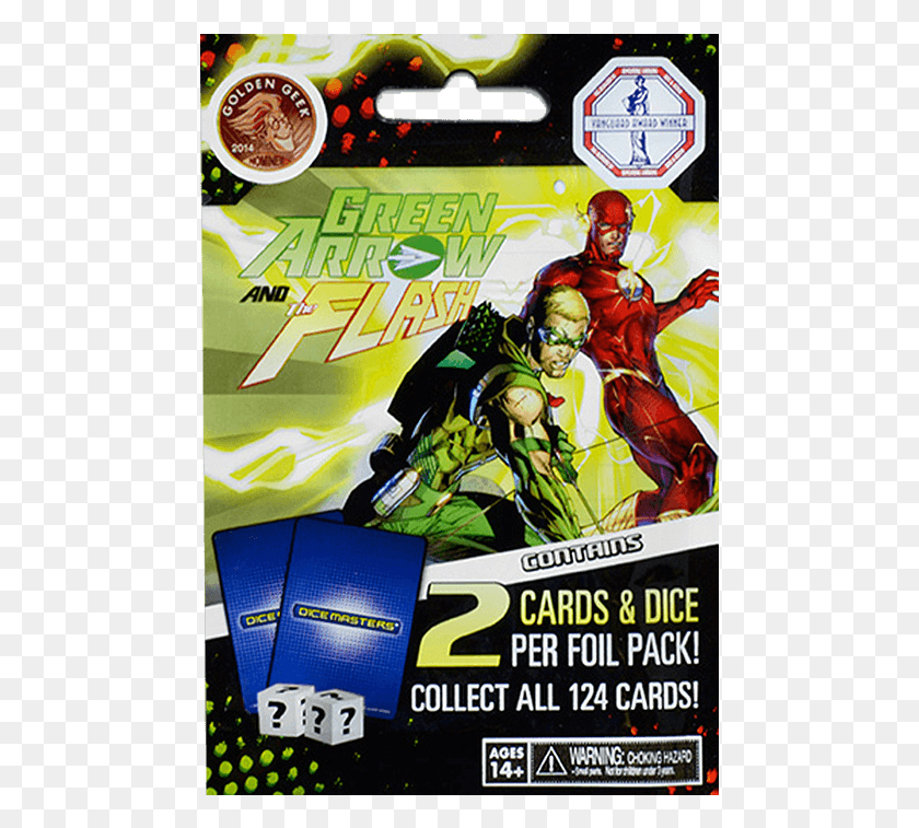 475x697 Descargar Pngdc Comics Dice Masters Flecha Verde Y El Flash Box Superhéroe, Persona, Humano, Cartel Hd Png