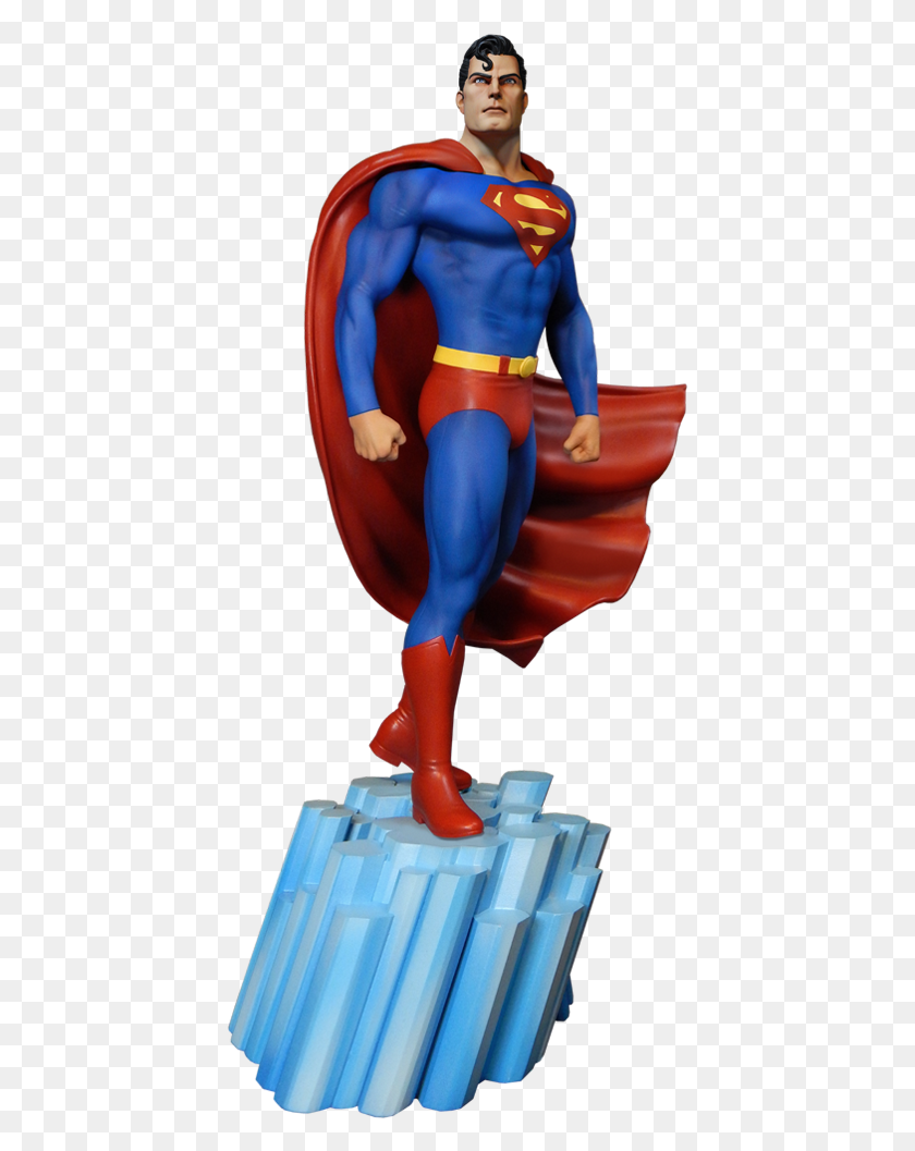 423x997 Dc Comics Maquette Super Powers Superman, Figurine, Persona, Humano Hd Png